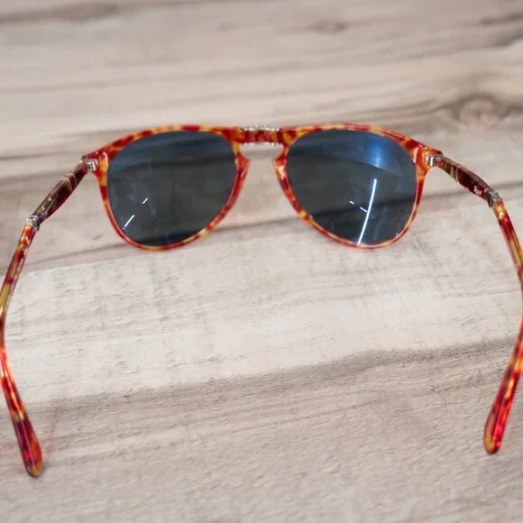 Persol 714 Sunglasses Tortoise Havana Red Folding - Picture 4 of 6